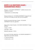 ESPM C10 MIDTERM EXAM &vert;GUARANTEED PASS&excl;&excl;
