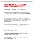 CALFORNIA C10 ELECTRICAL EXAM &vert;GUARANTEED PASS