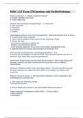 MSSC CLT Exam 278 Questions with Verified Solutions&period;