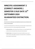 MNE3701 ASSIGNMENT 1 &comma; 2 AND 3 PACK