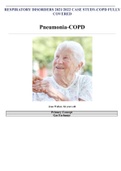 RESPIRATORY DISORDERS 2021/2022 CASE STUDY-COPD FULLY COVERED