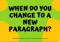 When Do You Change To A New Paragraph? ~ English FREE PDF!