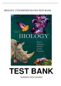 BIOLOGY 12TH EDITION RAVEN TEST BANK