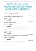CSTU 101 Quiz 6 ALL ANSWERS 100&percnt; CORRECT GUARANTEE GRADE A&plus;