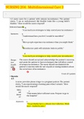 NURSING 204 &colon; Multidimensional Care 3