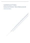 Samenvatting Educatieve Technologie (lessen + teksten)