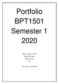 Exam (elaborations) BPT1501 - Portfolio Assignment 7 (BPT1501)  Becoming a Teacher