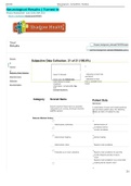 Tina jones neurological -completed shadow health subjective data 2021 latest edition
