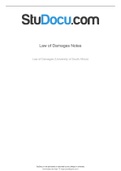 LPL4802_ Law Of Damages_ EXAM NOTES AND SUMMARY.