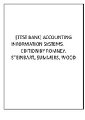 Test Bank for Accounting Information Systems 14th Edition Marshall B. Romney, Paul J. Test Bank for Accounting Information Systems 14th Edition Marshall B. Romney, Paul J. Steinbart