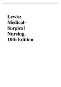 Medical Surgical Nursing Assessment and Managementof Clinical Problems 10th edition Lewis Test Bank