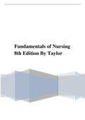 Fundamentals of Nursing 8th Edition By Taylor DOWNLOAD WITH ANSWERS