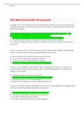 NURSING 404 ATI Mental Health Proctored download for an A