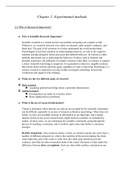 Hunter College PSYCH10000 Chapter 2 Notes