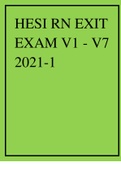 HESI RN EXIT EXAM V1 - V7 2021-1