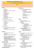 Lower Respiratory Disorders Notes _ 2021 | NSG 101 Lower Respiratory Disorders Notes - Updated