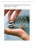 Medical Surgical Nursing Preparation For Practice 2nd Ed By Osborn – Test Bank
