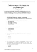 Oefenvragen Biologische psychologie TiU 2021 (50 meerkeuzevragen)