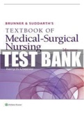 [Test Bank]Brunner And Suddarth's Textbook Of Medical Surgical Nursing 14th Edition TEST BANK. Chapter 1-74 (1380 Pages) With Rationales.
