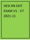 HESI RN EXIT EXAM V1 - V7 2021-11.