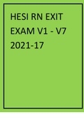 HESI RN EXIT EXAM V1 - V7 2021-17.
