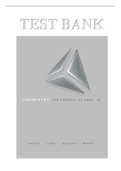 CHEMISTRY THE CENTRAL SCIENCE - TEST BANK - 11 EDITION &lpar;BROWN&rpar;