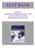 ROSENTHAL: LEHNE'S PHARMACOTHERAPEUTICS FOR ADVANCED PRACTICE PROVIDERS, 1ST EDITION