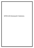 MTHE 225 Homework 5 Solutions.