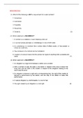 Exam (elaborations) Law Of Contract (PVL3702) MCQ