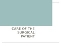 NURS 115 - CARE OF THE  SURGICAL  PATIENT&period;