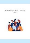 Samenvatting groepsdynamica deel 1 &colon; groepen en teams 
