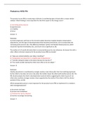 Pediatrics HESI PN - GRADE A &plus; SOLUTION