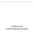 Samenvatting Communicatiewetenschap (FSW) 