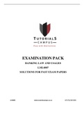 EXAMINATION PACK BANKING LAW AND USAGES LML4807