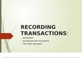 Presentation Accounting (Recording Transactions)