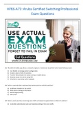 HPE6-A73 - Aruba Certified Switching Professional Exam Questions