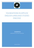 ENG1502_ EXAM PACK (FOUNDATIONS IN APPLIED ENGLISH LANGUAGE STUDIES )