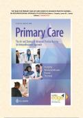 TEST BANK FOR PRIMARY CARE ART AND SCIENCE OF ADVANCED PRACTICE NURSING &ndash; AN INTERPROFESSIONAL APPROACH 6TH EDITION By Debera J&period; Dunphy&comma; Lynne M &vert;&vert;Latest Edition&vert;&vert; ANSWER KEY