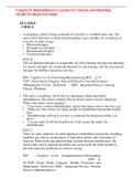 Chapter 8&colon; Rehabilitation Concepts for Chronic and Disabling Health Problems Test Bank&comma;100&percnt; CORRECT