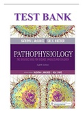PATHOPHYSIOLOGY THE BIOLOGICAL BASIS FOR DISEASE IN ADULTS AND CHILDREN 8TH EDITION TEST BANK BY MCCANCE, HUETHER