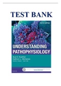 TEST BANK FOR UNDERSTANDING PATHOPHYSIOLOGY 6TH EDITION BY SUE E. HUETHER, KATHRYN L. MCCANCE