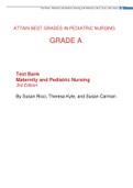 Test Bank Maternity and Pediatric Nursing 3rd Edition  By Susan Ricci, Theresa Kyle, and Susan Carman