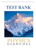 TEST BANK FOR PHYSICS PRINCIPLES WITH APPLICATIONS 6TH EDITION BY DOUGLAS C. GIANCOLI