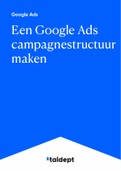 Een Google Ads campagnestructuur maken