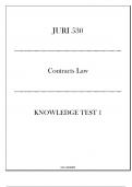 &lpar;LU&rpar; JURI 530 Contracts Law - Knowledge Test I 20242025