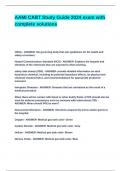 AAMI CABT Study Guide 2024 exam with complete solutions