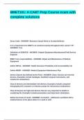 BMET101&lowbar; A CABT Prep Course exam with complete solution