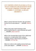 CST CERTIFICATION EXAM 2024 ACTUAL  EXAM COMPLETE 450 QUESTIONS WITH  DETAILED VERIFIED ANSWERS &lpar;100&percnt;  CORRECT ANSWERS&rpar; &sol;ALREADY  GRADED A&plus;