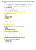 IBEC ELECTROLYSIS & LASER STATE TEST QUESTIONS WITH 100&percnt; CORRECT ANSWERS &vert; ESTUDY LATEST&comma; ALL ANSWERED