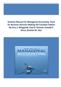 Solution Manual for Managerial Accounting Tools for Business Decision Making 5th Edition by Weygandt 